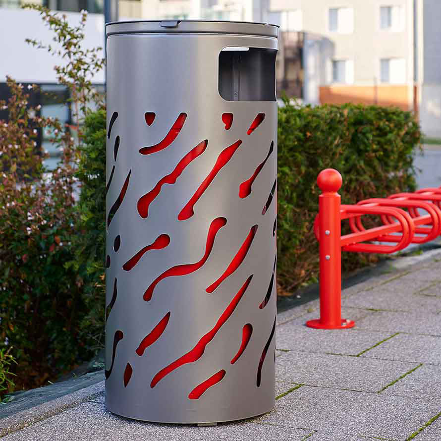 High Capacity Round Procity Venice High Capacity Round Litter Bin – Start Safety UK