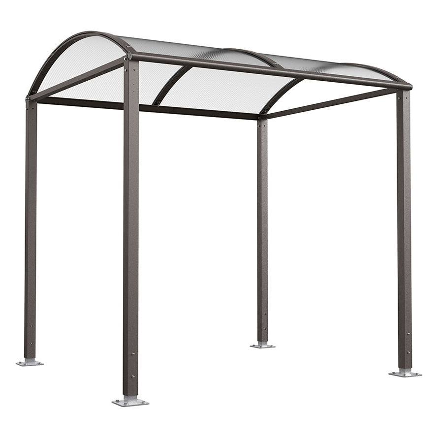 Procity Voute Bike Shelter (2500mm / No Cladding / Galvanised & Powder Coated Procity Grey)