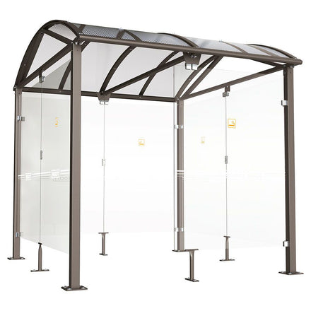 Procity Voute Large Smoking Shelter (2500mm / Galvanised & Powder Coated Procity Grey)