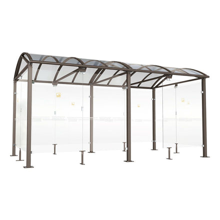 Procity Voute Large Smoking Shelter (5000mm / Galvanised & Powder Coated Procity Grey)