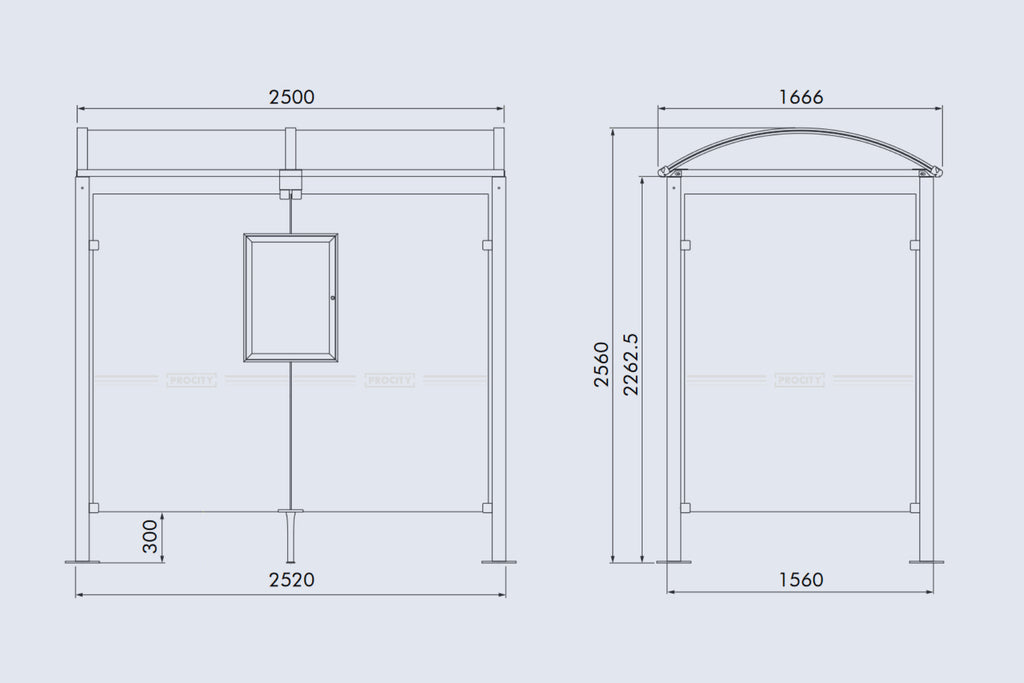 Procity Voute Bus Shelter