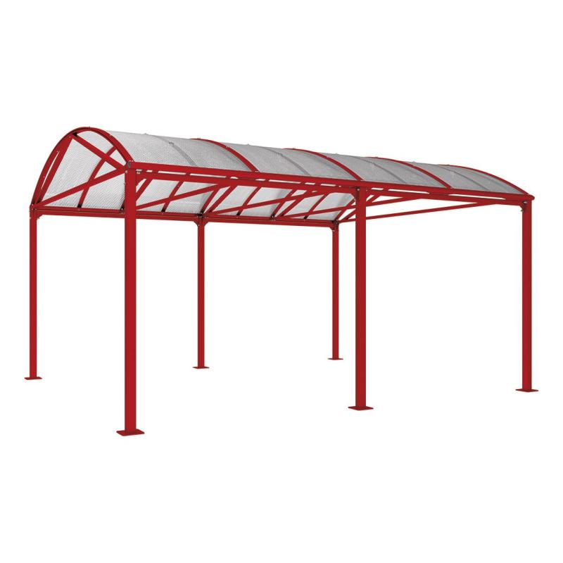 Procity Voute XXL Bike Shelter (No Cladding) Galvanised & Painted