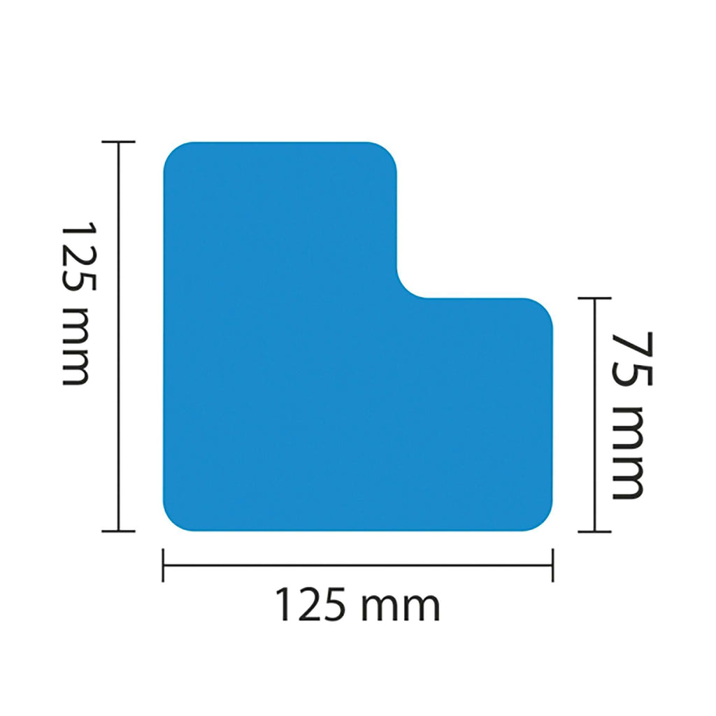 PROline Warehouse & Pallet Zone Markers - Self-Adhesive Stickers - Blue