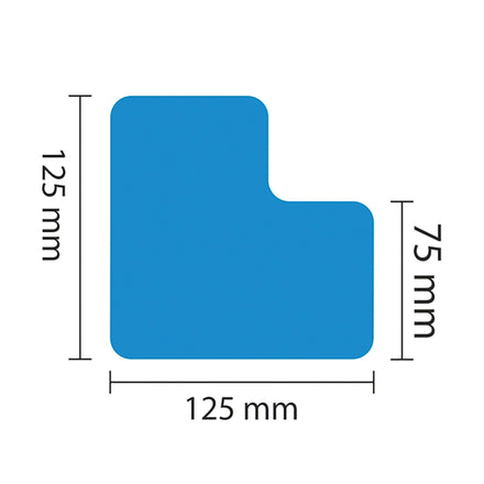 PROline Warehouse & Pallet Zone Markers - Self-Adhesive Stickers - Blue