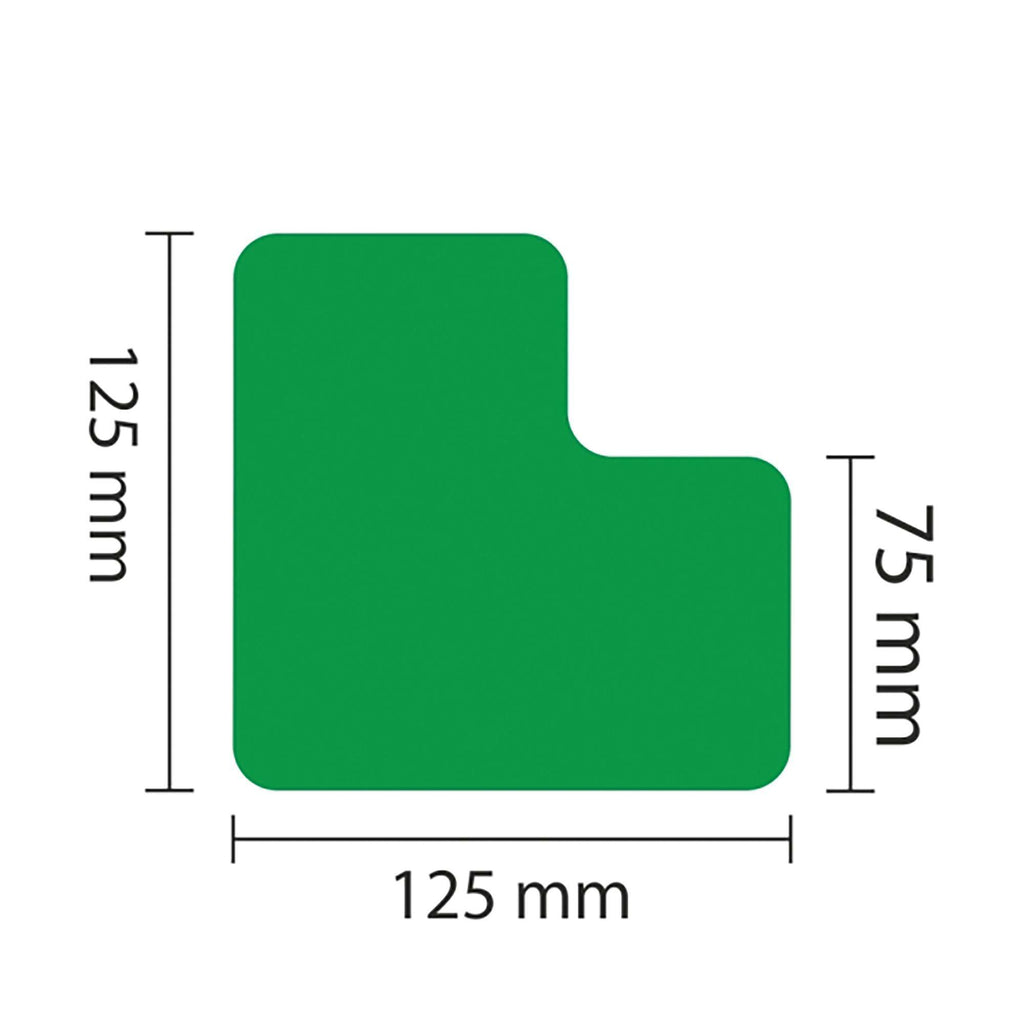 PROline Warehouse & Pallet Zone Markers - Self-Adhesive Stickers - Green