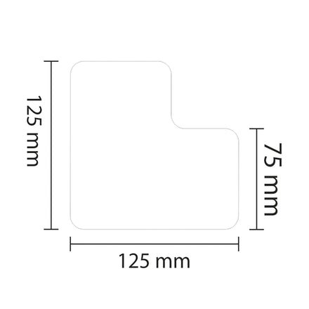 PROline Warehouse & Pallet Zone Markers - Self-Adhesive Stickers - White