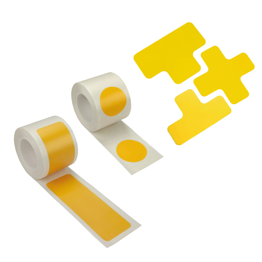 PROline Warehouse & Pallet Zone Markers - Self-Adhesive Stickers - Yellow