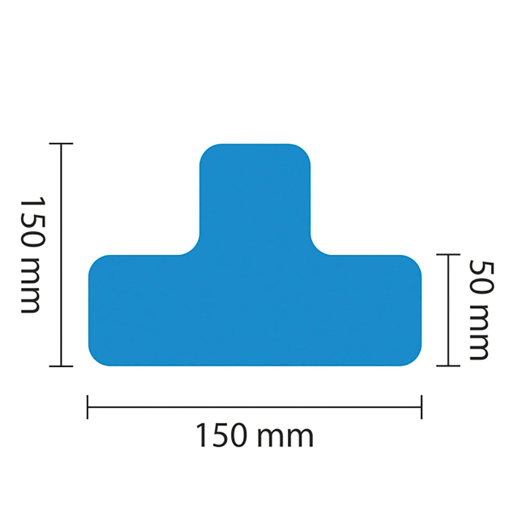 PROline Warehouse & Pallet Zone Markers - Self-Adhesive Stickers - Blue