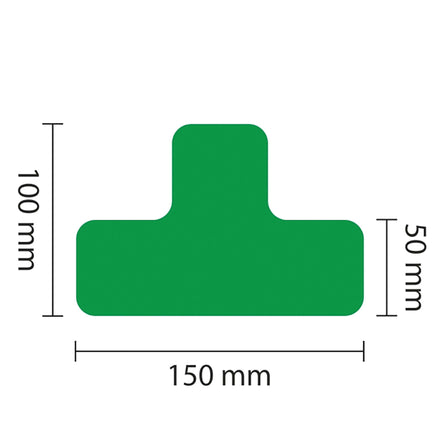 PROline Warehouse & Pallet Zone Markers - Self-Adhesive Stickers - Green