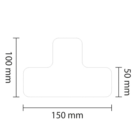 PROline Warehouse & Pallet Zone Markers - Self-Adhesive Stickers - White