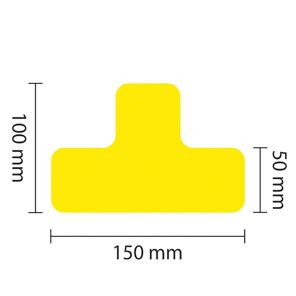 PROline Warehouse & Pallet Zone Markers - Self-Adhesive Stickers - Yellow