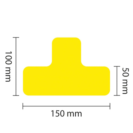 PROline Warehouse & Pallet Zone Markers - Self-Adhesive Stickers - Yellow
