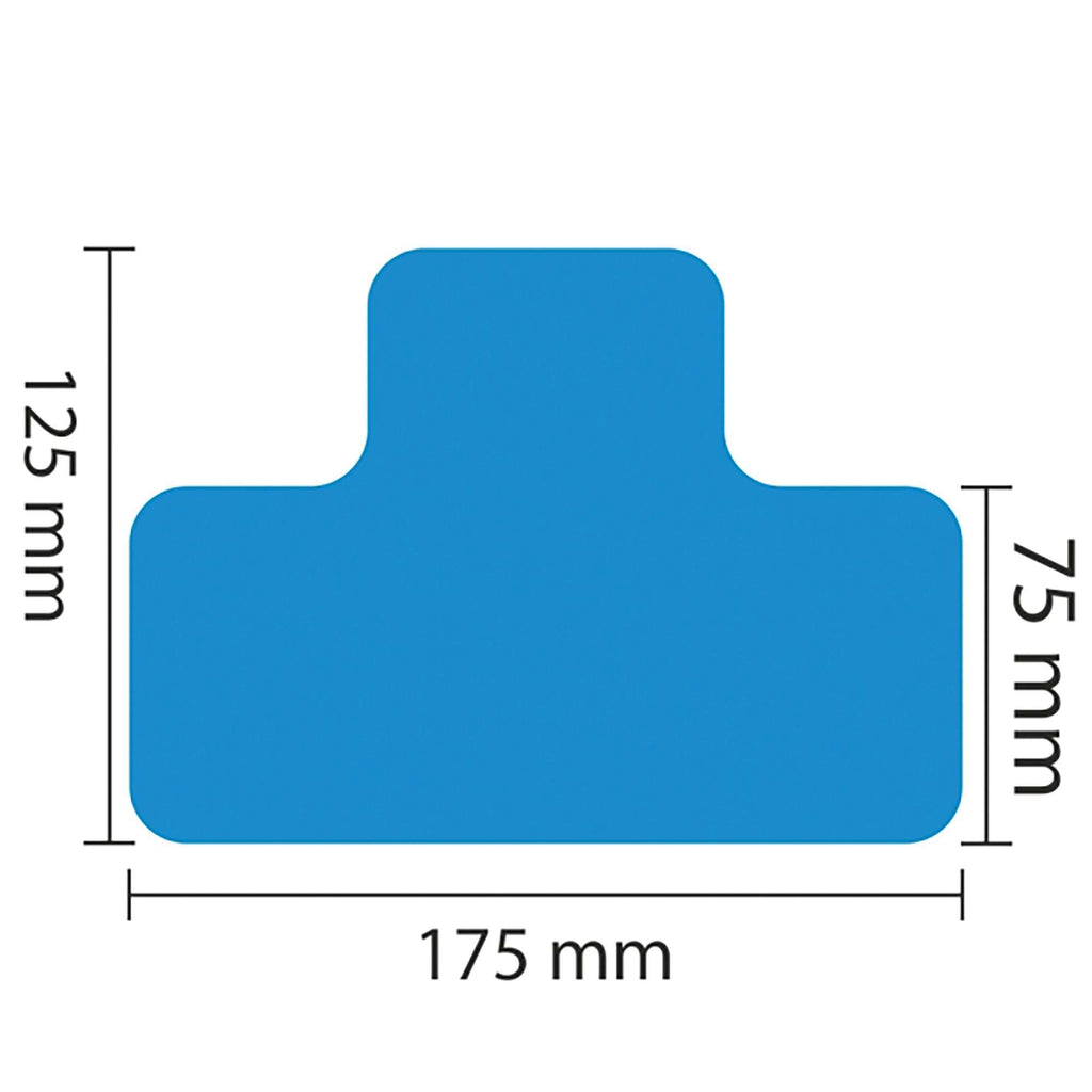 PROline Warehouse & Pallet Zone Markers - Self-Adhesive Stickers - Blue
