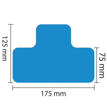 PROline Warehouse & Pallet Zone Markers - Self-Adhesive Stickers - Blue