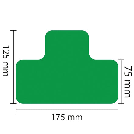 PROline Warehouse & Pallet Zone Markers - Self-Adhesive Stickers - Green