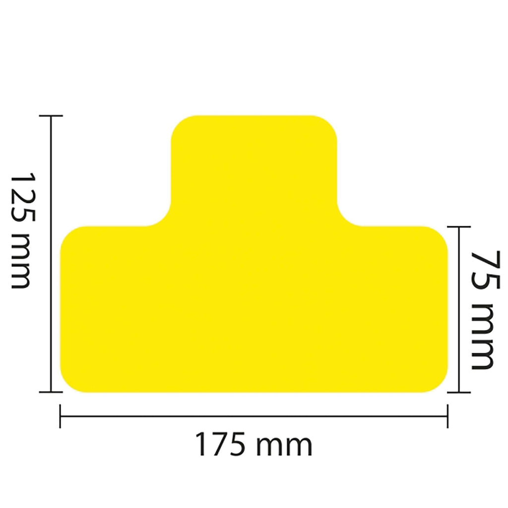 PROline Warehouse & Pallet Zone Markers - Self-Adhesive Stickers - Yellow