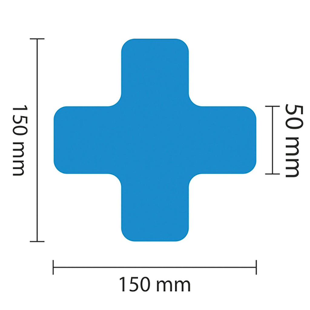 PROline Warehouse & Pallet Zone Markers - Self-Adhesive Stickers - Blue