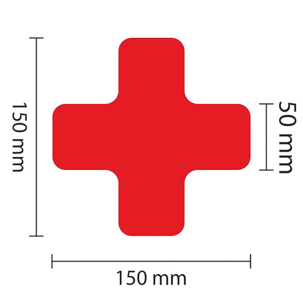PROline Warehouse & Pallet Zone Markers - Self-Adhesive Stickers - Red