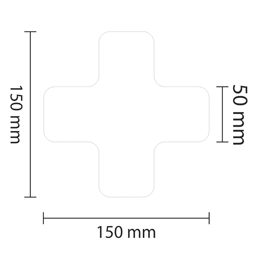 PROline Warehouse & Pallet Zone Markers - Self-Adhesive Stickers - White