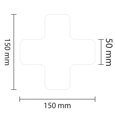 PROline Warehouse & Pallet Zone Markers - Self-Adhesive Stickers - White