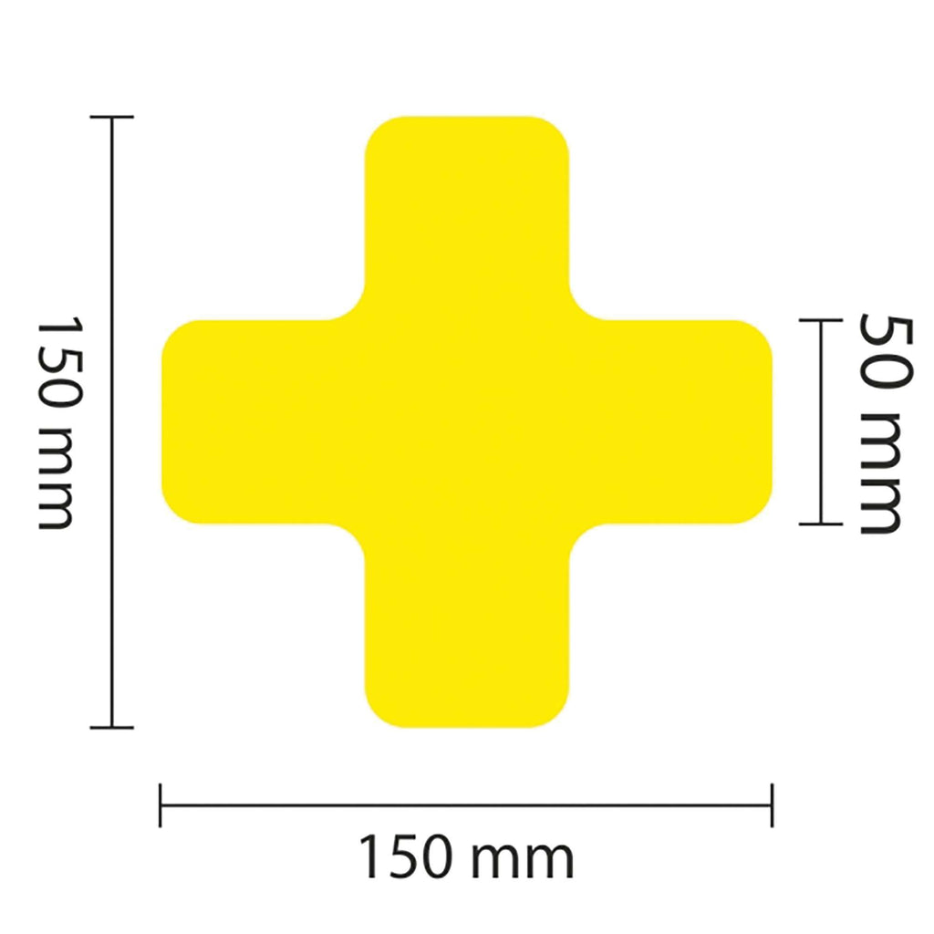 PROline Warehouse & Pallet Zone Markers - Self-Adhesive Stickers - Yellow