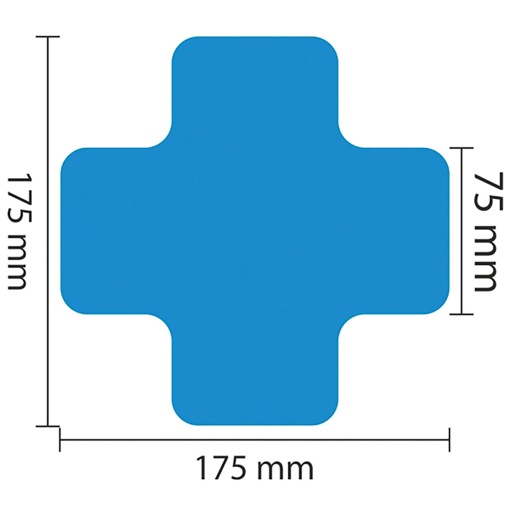PROline Warehouse & Pallet Zone Markers - Self-Adhesive Stickers - Blue