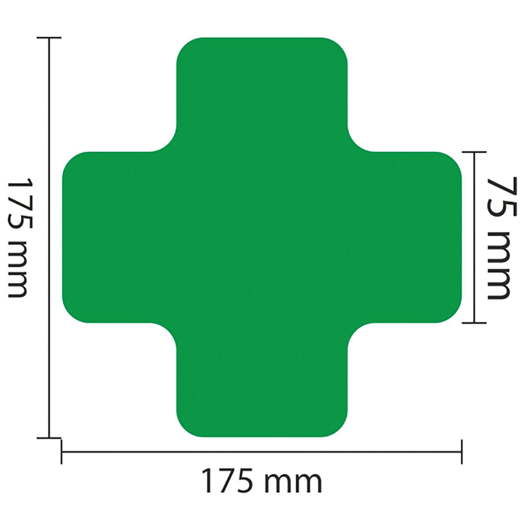 PROline Warehouse & Pallet Zone Markers - Self-Adhesive Stickers - Green