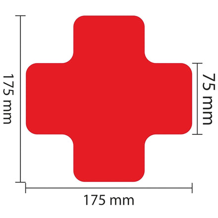 PROline Warehouse & Pallet Zone Markers - Self-Adhesive Stickers - Red