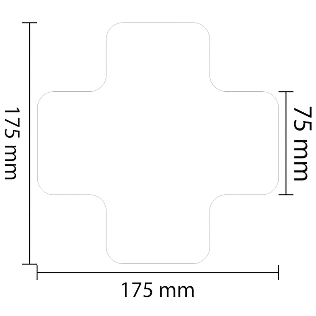 PROline Warehouse & Pallet Zone Markers - Self-Adhesive Stickers - White