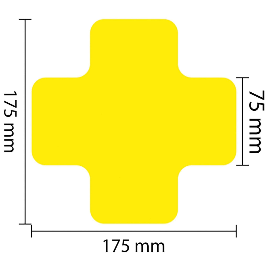 PROline Warehouse & Pallet Zone Markers - Self-Adhesive Stickers - Yellow