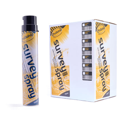 ProSolve Black Survey Paint Invertible Aerosol Spray (Acrylic) 750ml