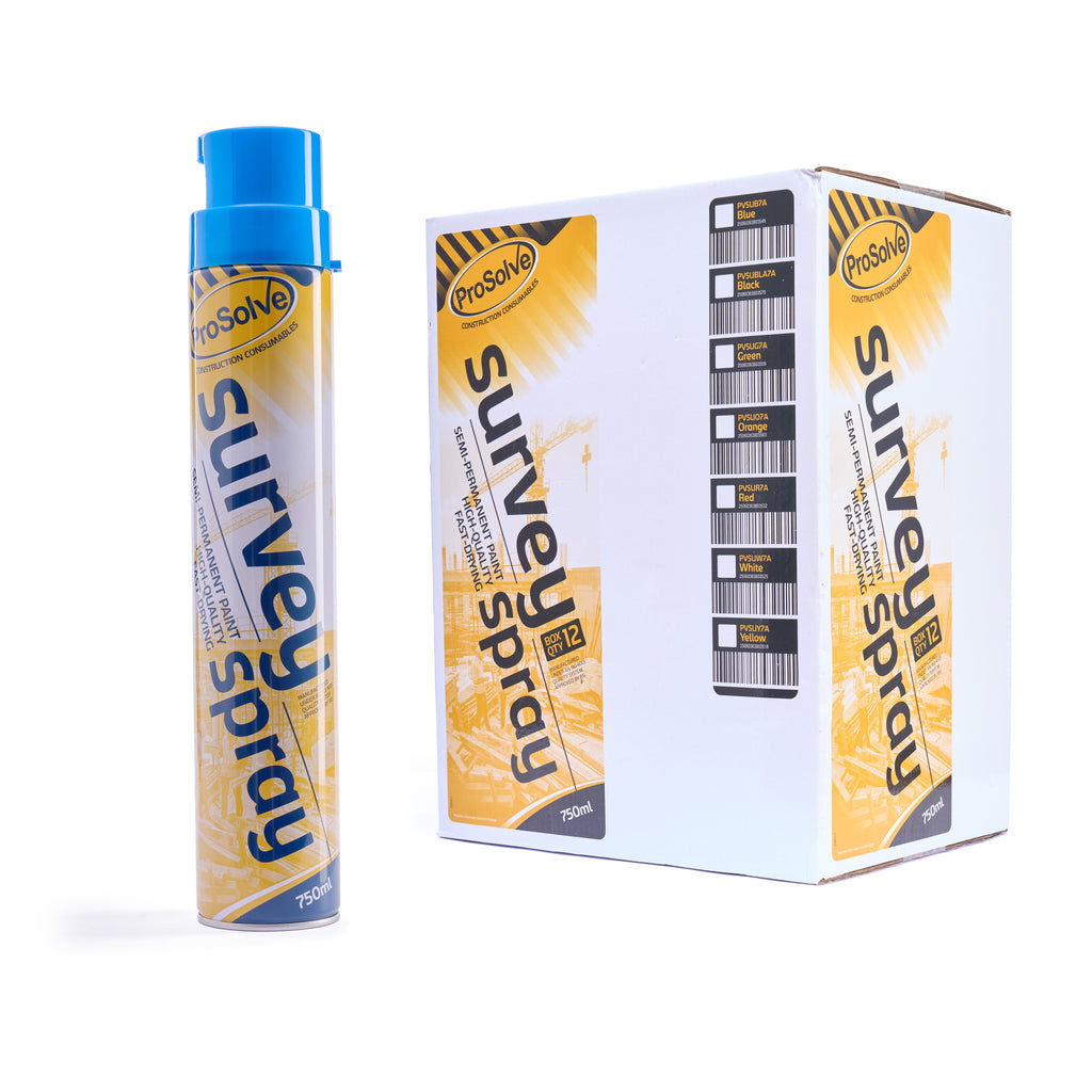 ProSolve Blue Survey Paint Invertible Aerosol Spray (Acrylic) 750ml