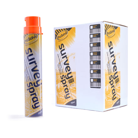 ProSolve Orange Survey Paint Invertible Aerosol Spray (Acrylic) 750ml