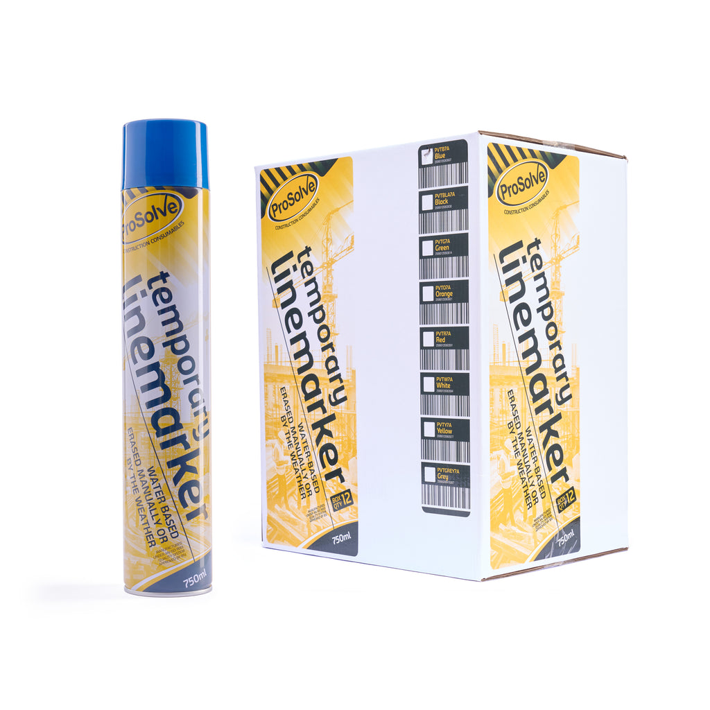 ProSolve Blue Temporary Line Marking Paint (Water Based) 750ml