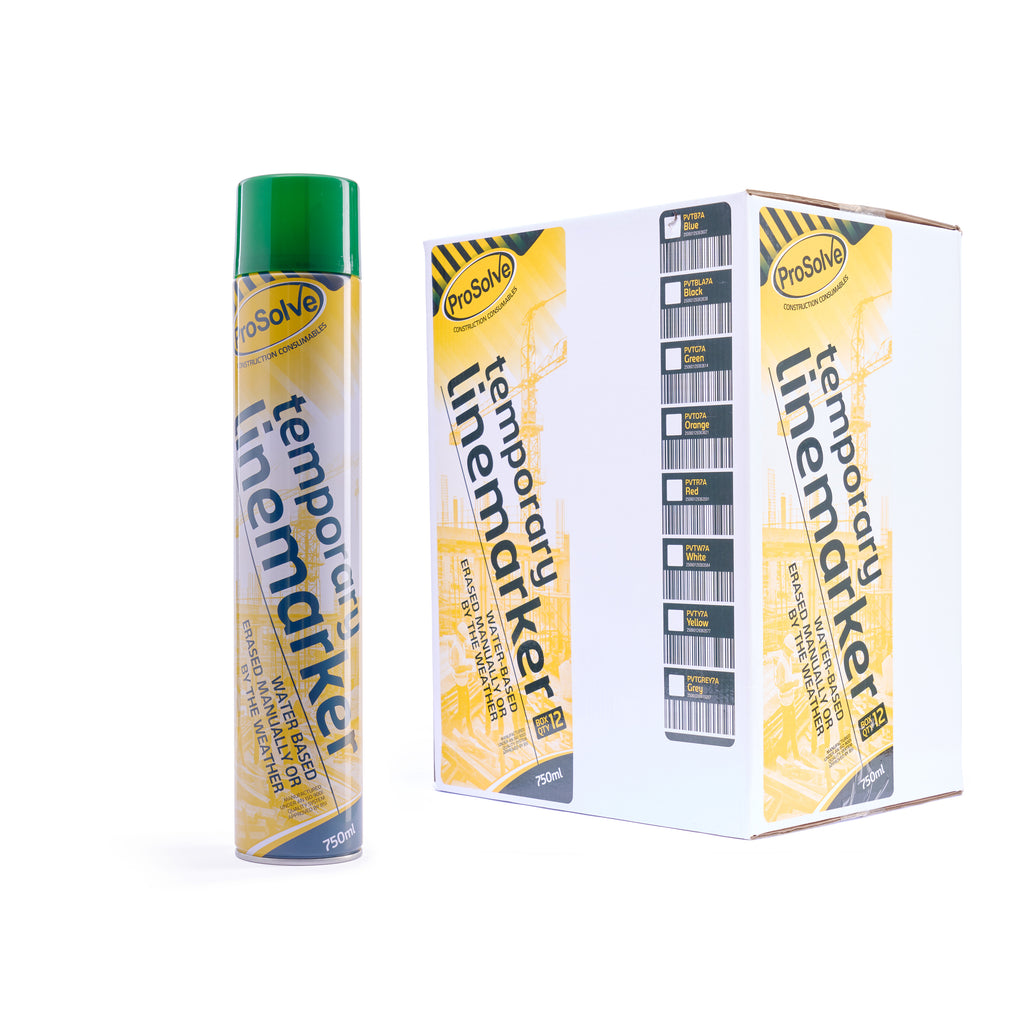 ProSolve Green Temporary Line Marking Paint (Water Based) 750ml