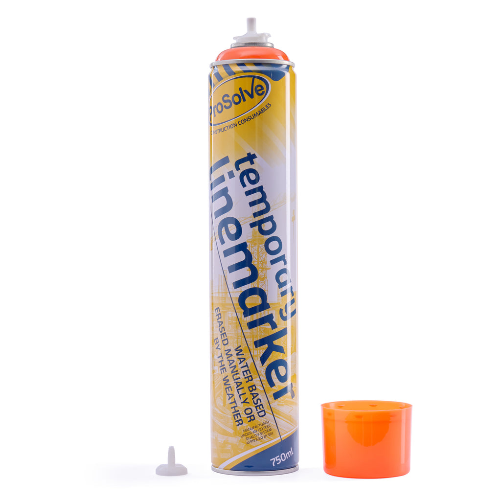 ProSolve Orange Temporary Line Marking Paint (Water Based) 750ml