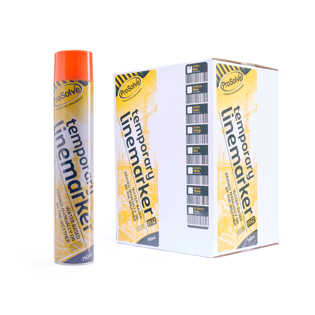 ProSolve Orange Temporary Line Marking Paint (Water Based) 750ml