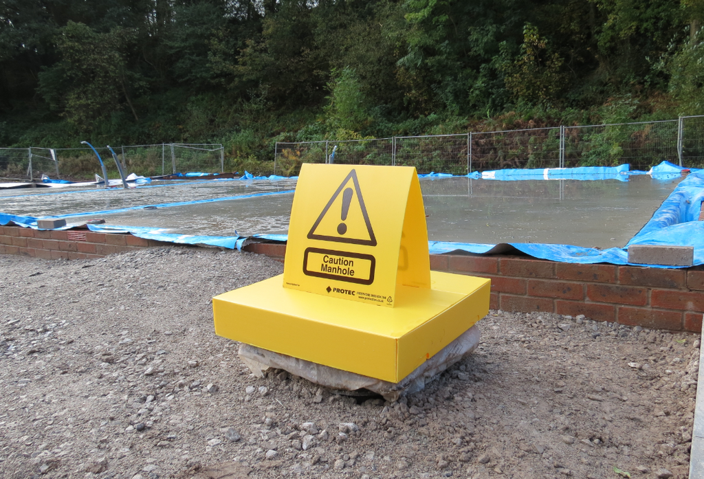 Protec Open Manhole Warning Cover