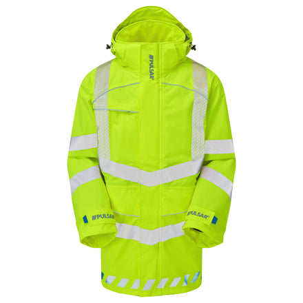 Pulsar Evolution Hi Vis Yellow Waterproof Storm Coat EVO100