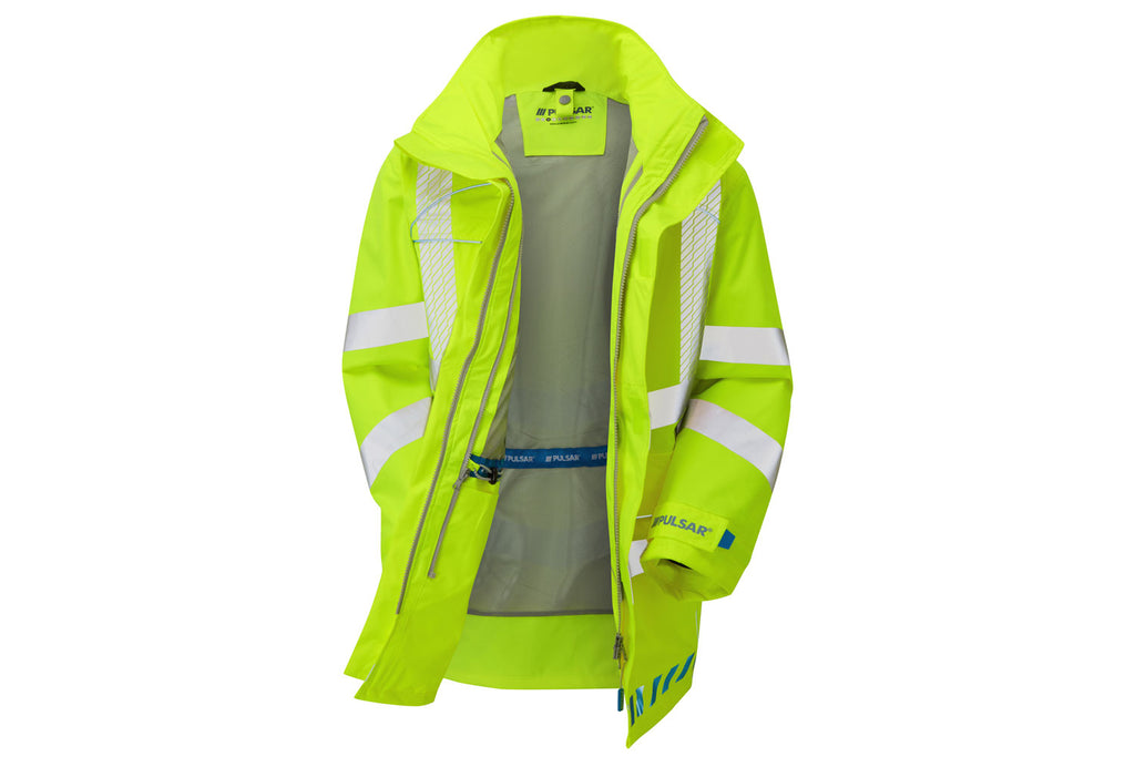 Pulsar Evolution Hi Vis Yellow Waterproof Storm Coat EVO100