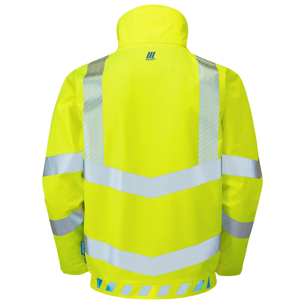 Pulsar Evolution Hi Vis Yellow 3 Layer Bomber Jacket EVO103