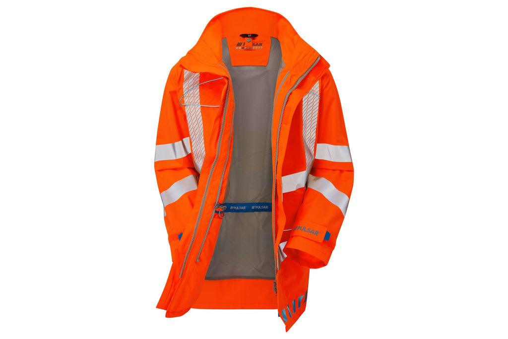 Pulsar Evolution Hi Vis Orange Waterproof Storm Coat EVO250