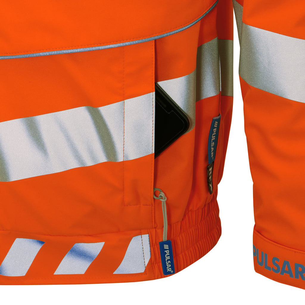 Pulsar Evolution Hi Vis Orange Bomber Jacket EVO253