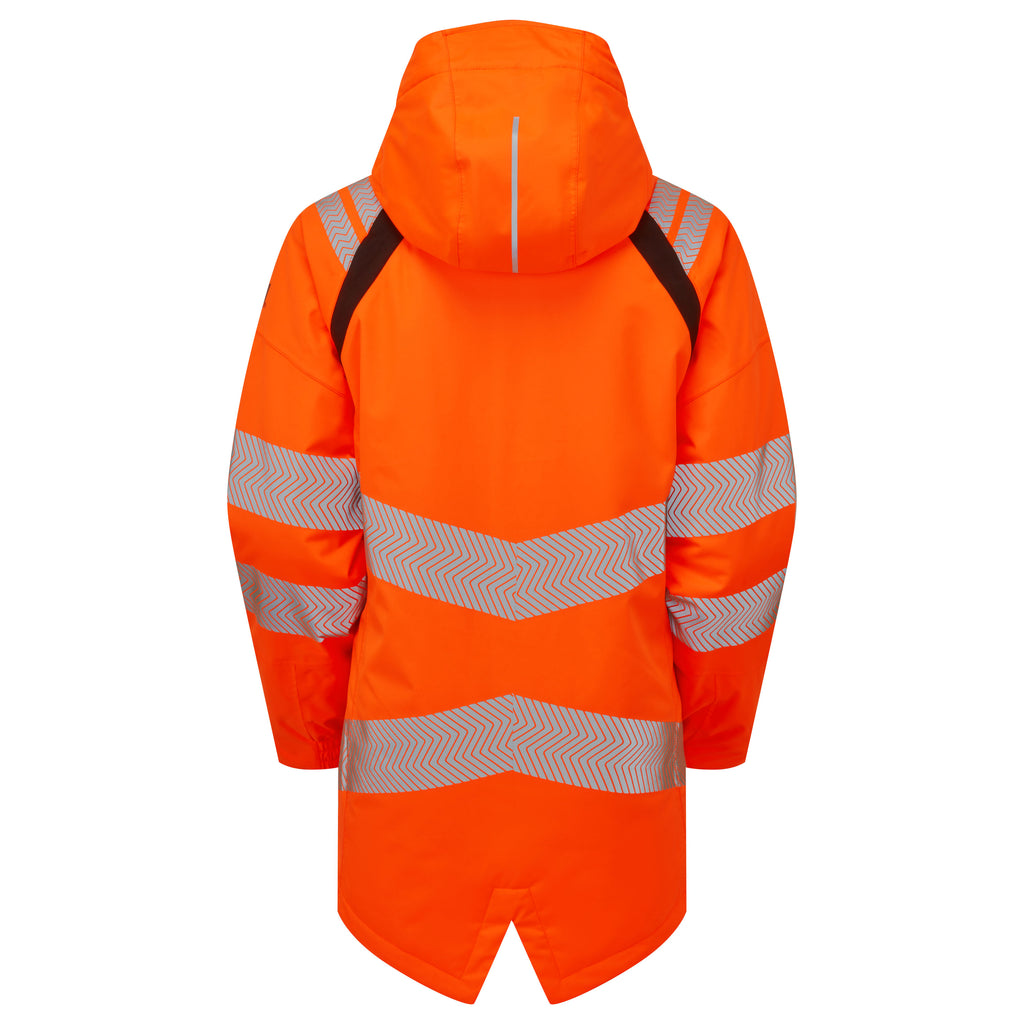 Pulsar Life Mens Rail Spec Hi Vis Orange Waterproof Insulated Parka Jacket LFE919