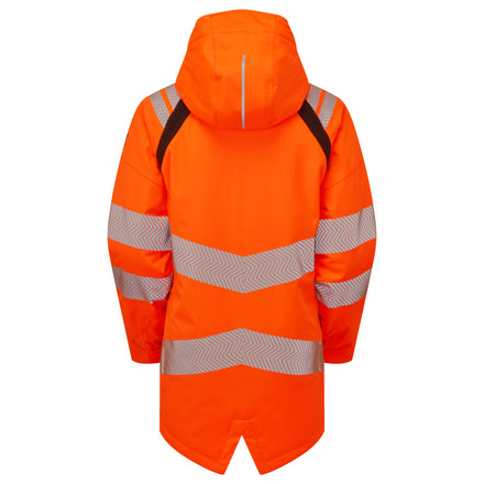 Pulsar Life Mens Rail Spec Hi Vis Orange Waterproof Insulated Parka Jacket LFE919