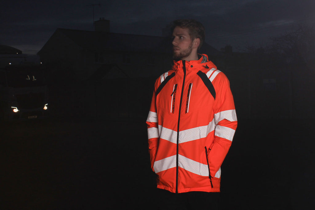 Pulsar Life Mens Rail Spec Hi Vis Orange Waterproof Insulated Parka Jacket LFE919