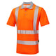 Pulsar Life Mens Rail Spec Hi Vis Orange Short Sleeved Polo Shirt LFE901