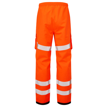 Pulsar Life Rail Spec Hi Vis Orange Waterproof Overtrousers LFE907