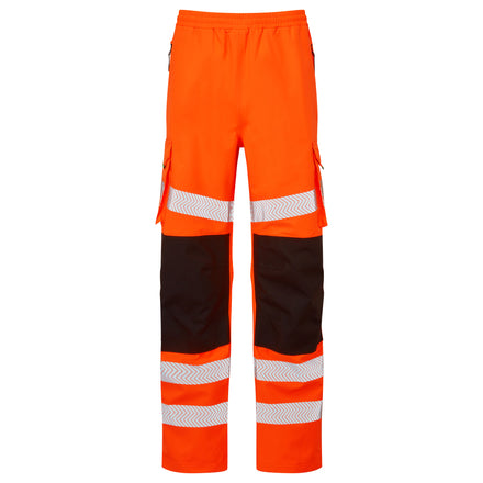 Pulsar Life Rail Spec Hi Vis Orange Waterproof Overtrousers LFE907