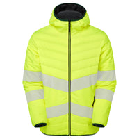 Pulsar Life Ladies Rail Spec Hi Vis Yellow Reversible Puffer Jacket LFE962